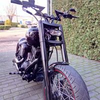 Z-BAR gemonteerd op Harley Davidson softail